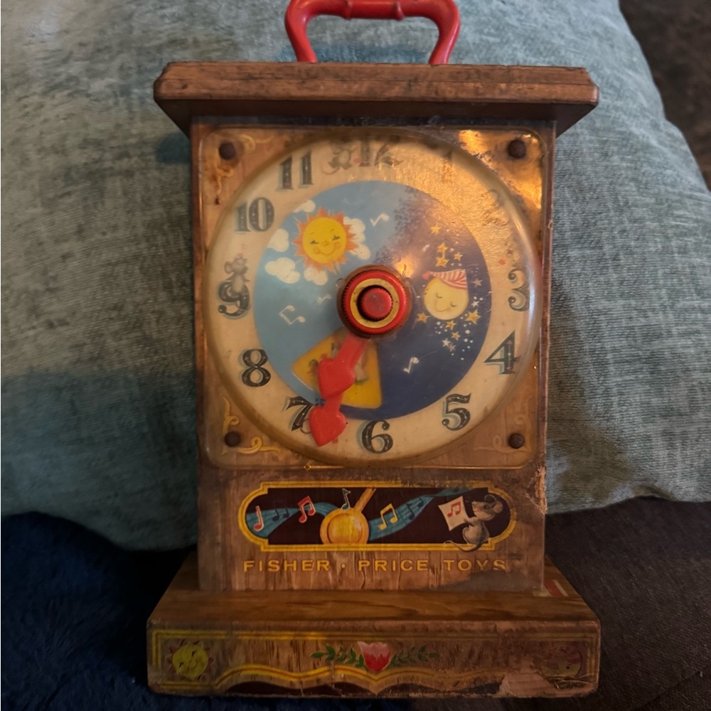 Rare Vintage 1964 Fisher-Price "Tick Tock" Teaching Clock A must-have